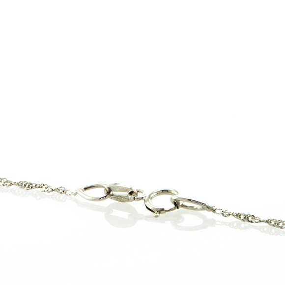 Diamond Bezel Pendant Fancy Turquoise Round Shape 14K White Gold 0.95 Carat - Picture 6 of 8